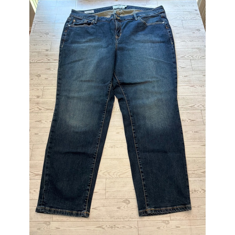 Torrid Boyfriend Jeans Womens 22R Dark Wash Stretch Denim Straight Leg Plus Size